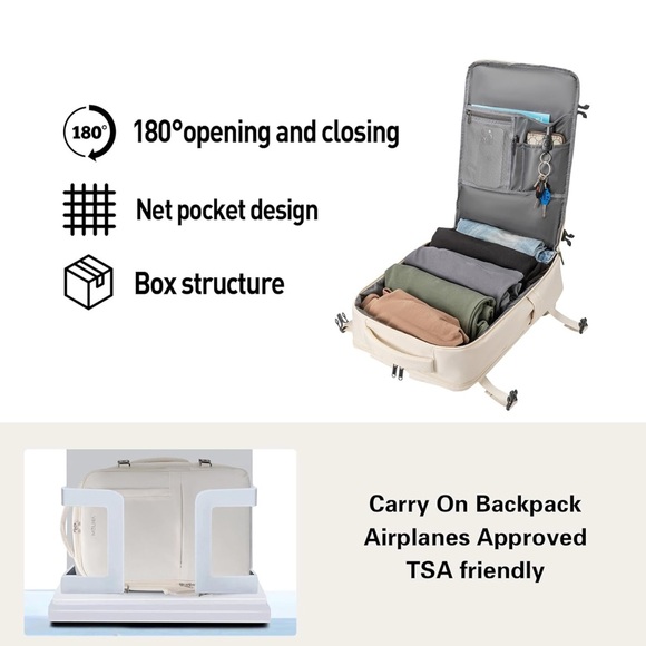 Cream Backpack - Picture 4 of 14